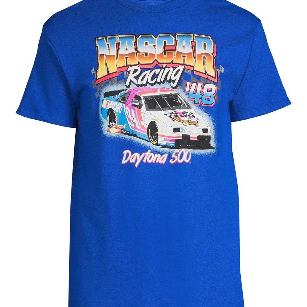 Nascar Blue Daytona 500 Short Sleeve Tee
